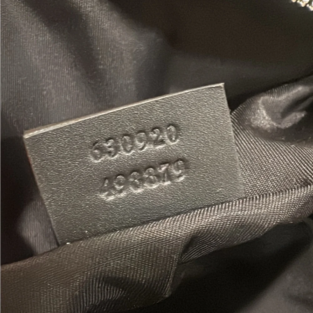 Authentic Gucci Black Canvas Belt Bag✨